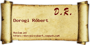Dorogi Róbert névjegykártya