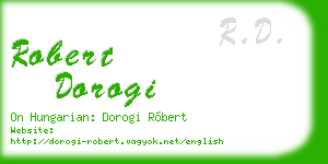 robert dorogi business card